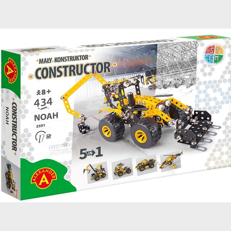 Constructor Pro NOAH 5-i-1 Metal Konstruktionsbyggest