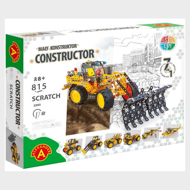 Constructor Pro SCRATCH 5-i-1 Metal Konstruktionsbyggest