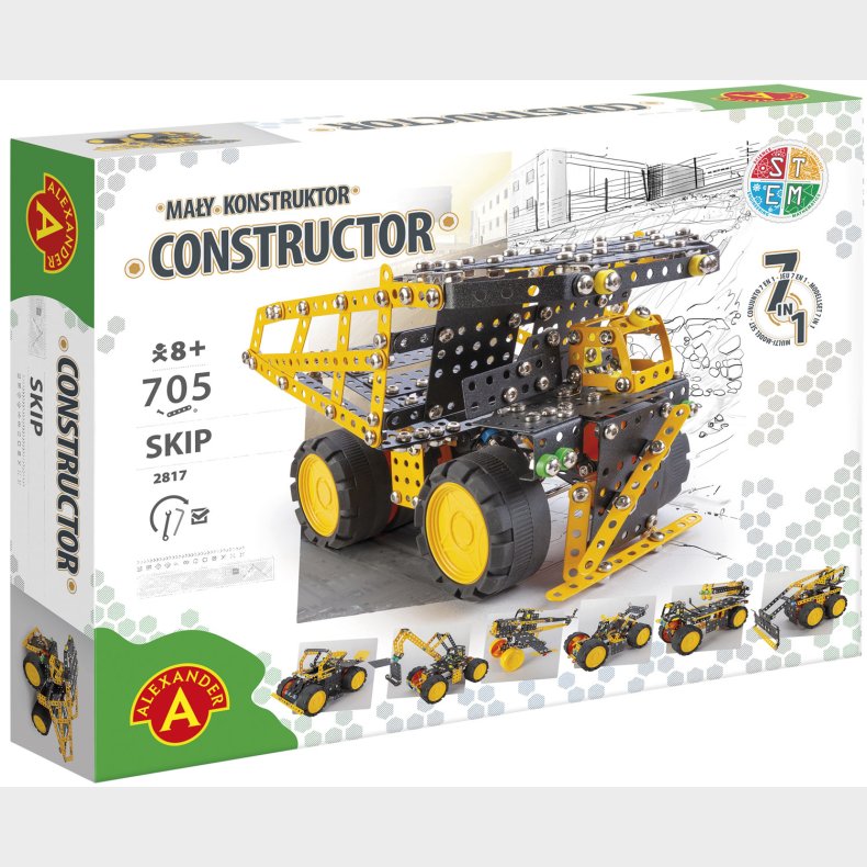 Constructor Pro Skip 7-i-1 Metal Konstruktionsbyggest