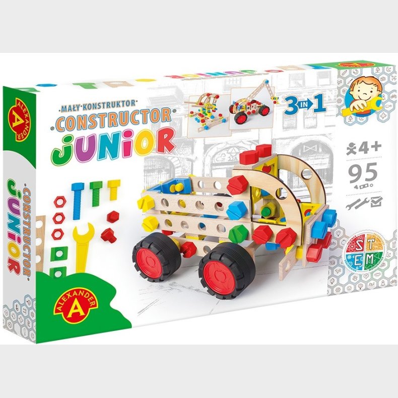 Junior Tr Konstruktionsbyggest 3-i-1 Truck