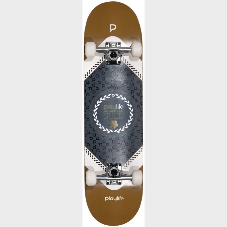 Playlife Heavy Metal Gold Skateboard