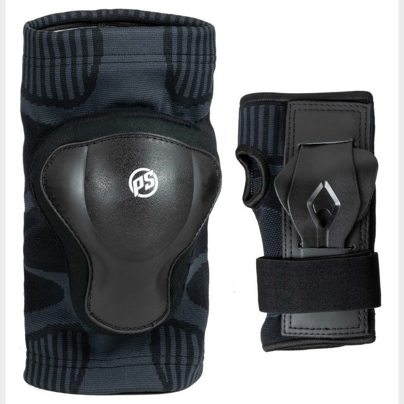 Powerslide Onesize Dual Pack beskyttelsesst,  til mnd Sort