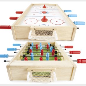 Pintoy Bordfodbold og Ishockey 2-i-1 spil til brn i tr