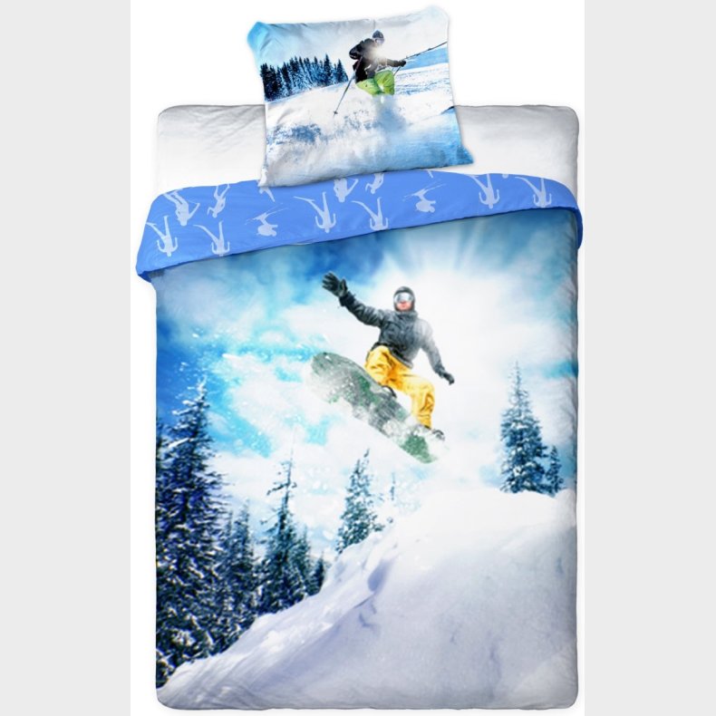 Snowboard Sengetj 140x200 cm - 100 procent bomuld