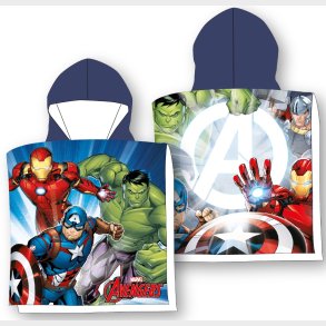 Avengers Poncho badehndklde med htte - 100 procent bomuld