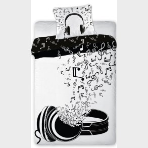 Teenager Musik Sengetj 140x200 cm - 100 procent bomuld