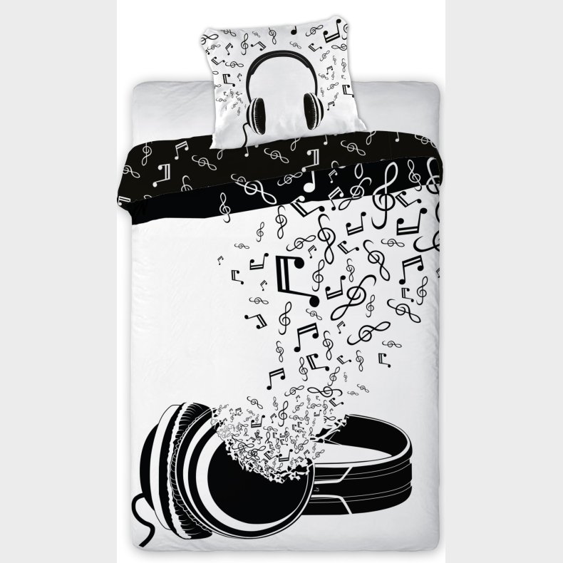 Teenager Musik Sengetj 140x200 cm - 100 procent bomuld