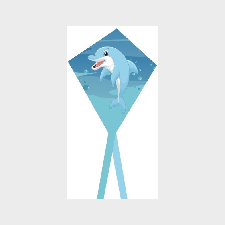 Sea Life Delfin drage til brn fra 3 r,  40 x 50 cm