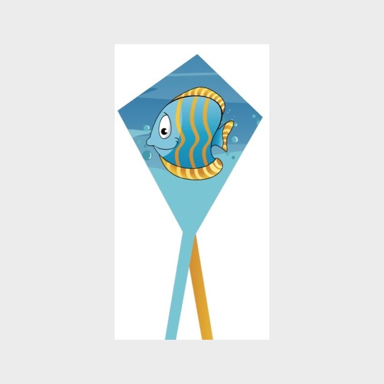 Sea Life Fisk drage til brn fra 3 r,  40 x 50 cm