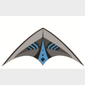 Stunt Air Glider 120 Trickdrage til brn fra 6 r med 2 liner, 120 cm