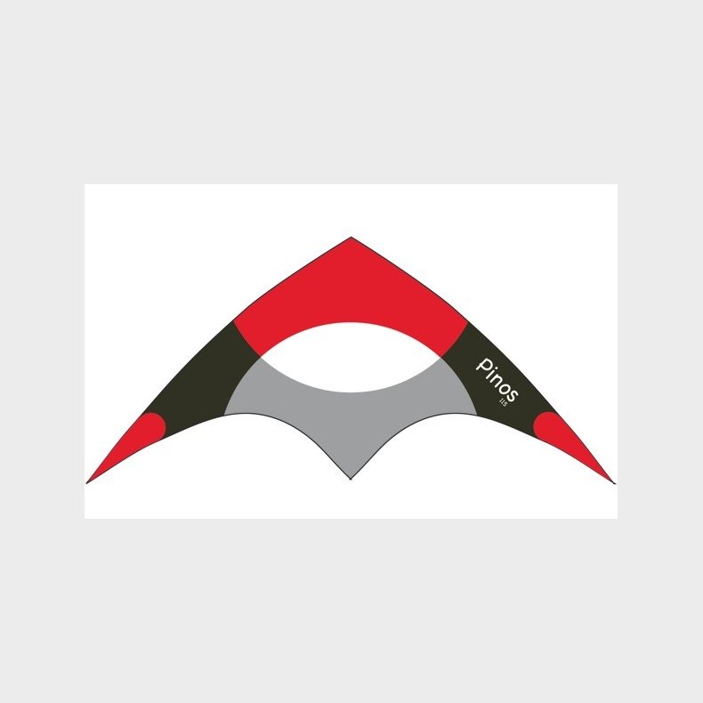 Stunt Typhoon drage til brn fra 6 r med 2 liner, 120 cm