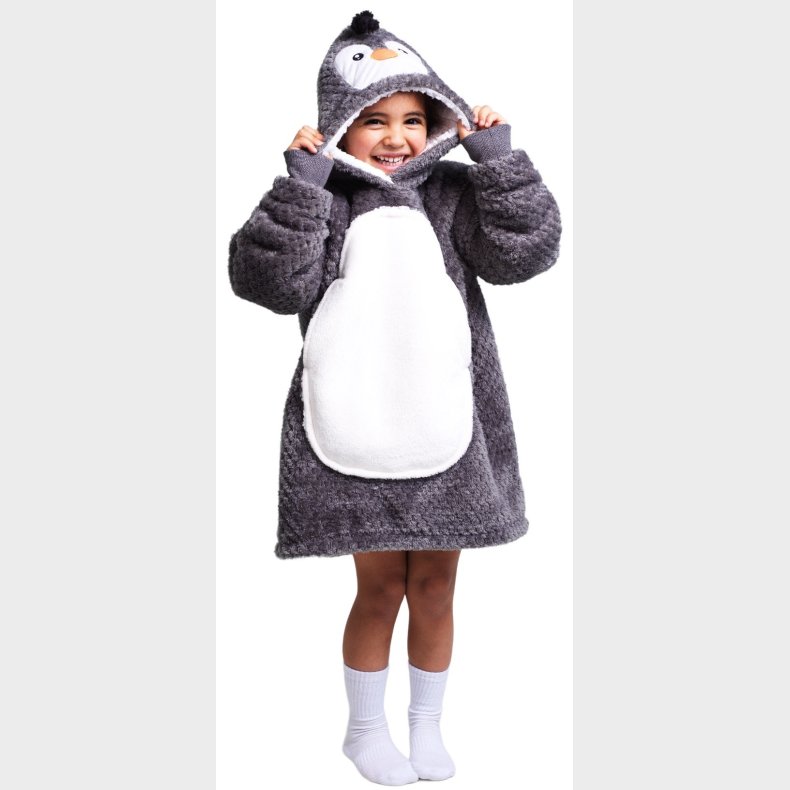 Noxxiez Cuddle Hoodiez - Pingvin,  Small (3-6 r)