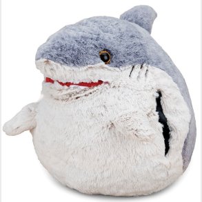 Noxxiez Kmpe bamse, hndvarmer og pude - Haj