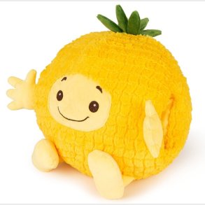 Noxxiez Kmpe bamse, hndvarmer og pude - Ananas