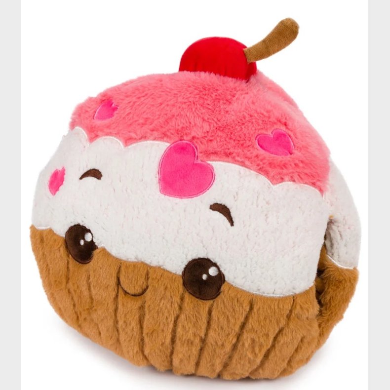 Noxxiez Kmpe bamse, hndvarmer og pude - Cupcake