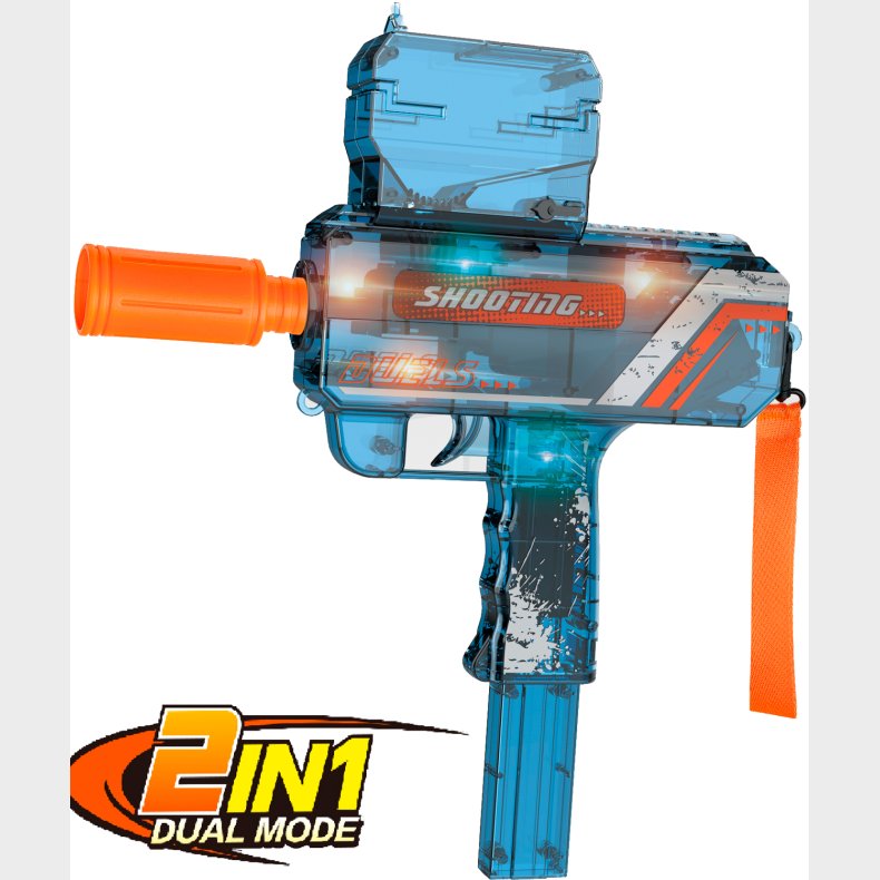 Elektronisk 2-i-1 UZI Gel blaster + Dart blaster