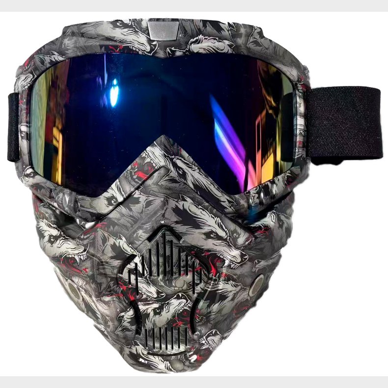 Full face maske til Gel blaster, Camo model 3