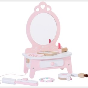 Classic World Legetjs Sminkebord med tilbehr i tr