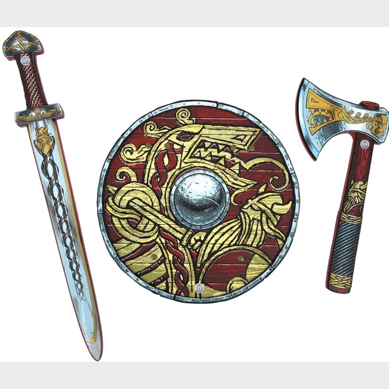 Vikinge Skum Svrd + Skjold + kse