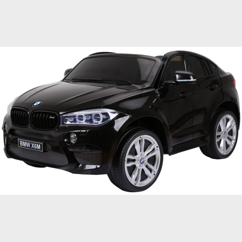 BMW X6 M 12v XXL Sort m/Gummihjul + 2.4G + 10AH