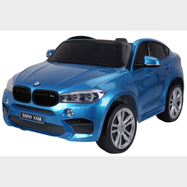 BMW X6 M 12v XXL Bl-Lakering m/Gummihjul + 2.4G + 10AH