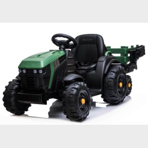 EL Traktor med anhnger til Brn 12V m/2.4G, Ldersde, Gummihjul
