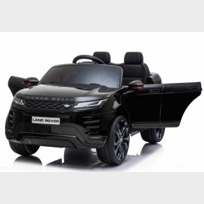 Range Rover Evoque Elbil til brn Sort m/4x12V + Gummihjul + Ldersde