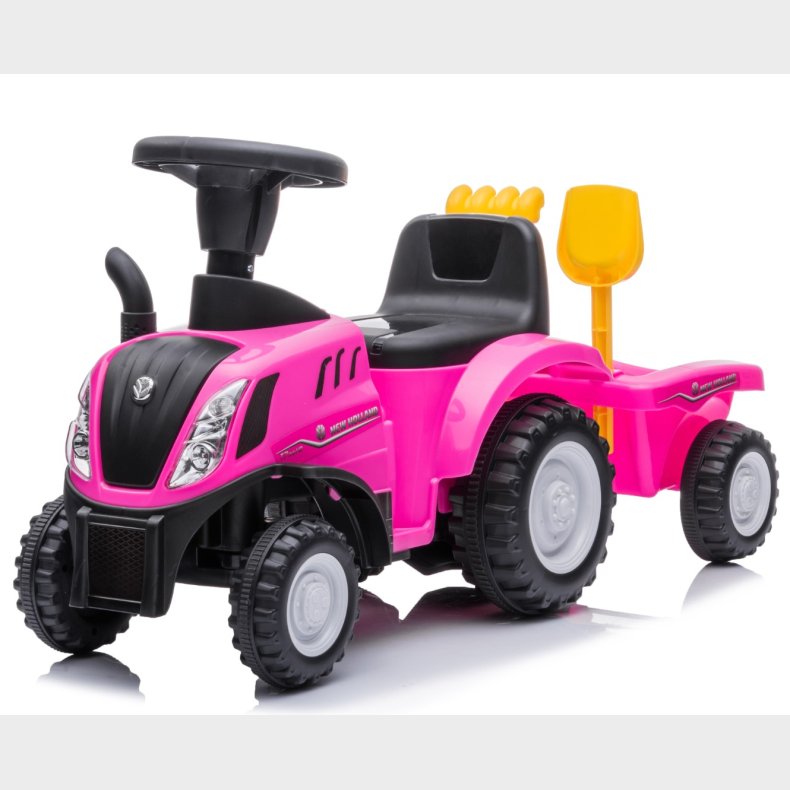 New Holland T7 G-Traktor med Trailer og vrktj, Pink