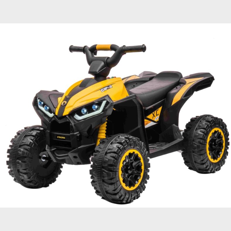 XC-Sport EL ATV til brn 12V m/2.4G Remote, Gul