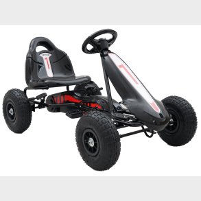 Top Racer GoKart til brn, Sort (3-7 r)