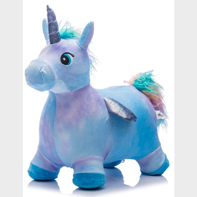 Enhjrning / Unicorn Plys Hoppedyr, Bl (fra 18M)
