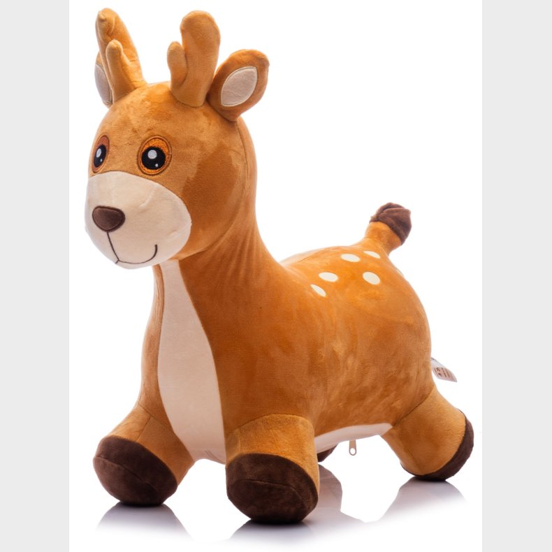 Rensdyr Bld Plys Hoppedyr (fra 18M)