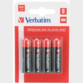 Verbatim 4 stk AA batterier