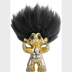 Lykketrold Messing/sort hr 9 cm