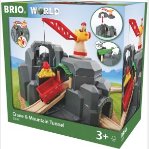 Brio Kran og Bjerg Tunnel 2i1