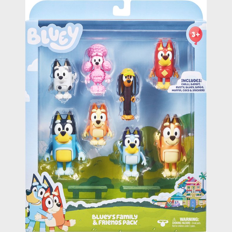 Bluey 8 Pack Figures