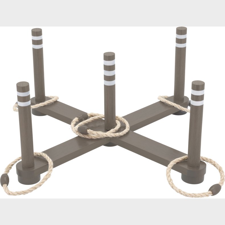 Ringspil 62 x 62 x 25 cm Gr/brun Gummitr