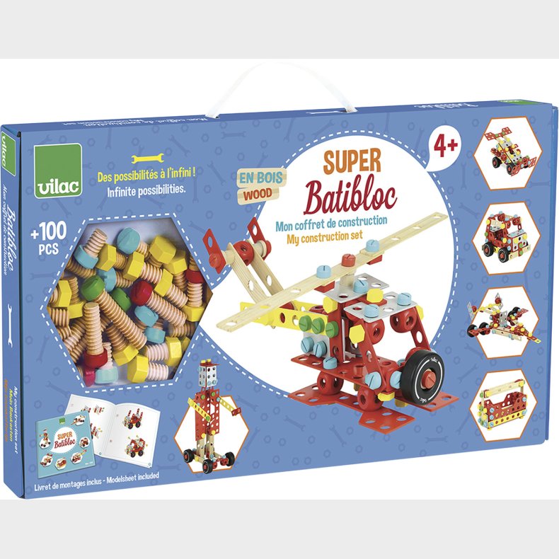 Vilac Stort Konstruktionsst - 101 Dele