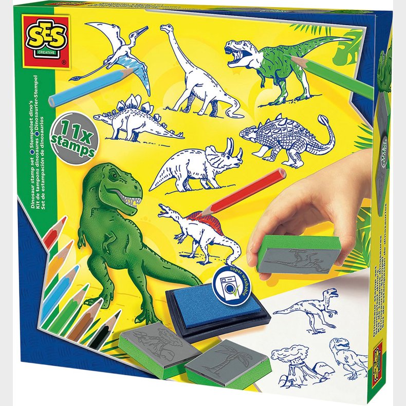 SES Creative Stempelst - Dinosaurer