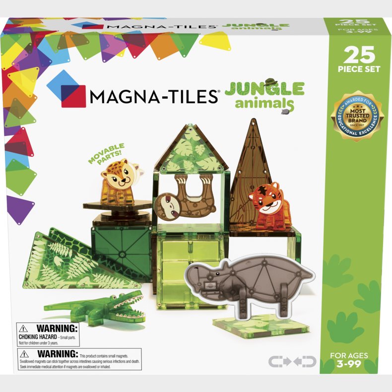 Magnatiles Jungle Animals, 25 pcs