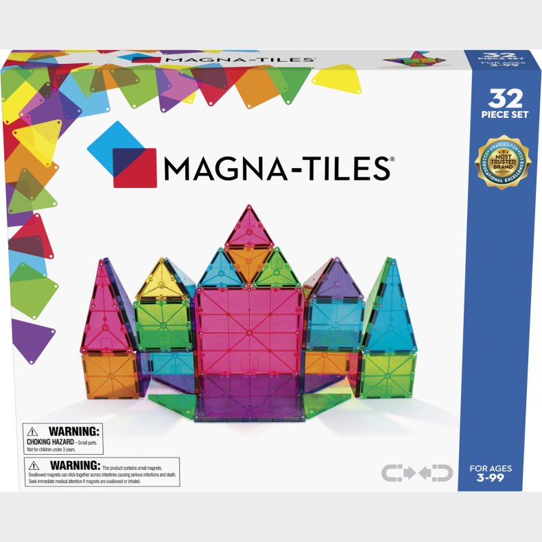 Magnatiles Clear Colours 32stk