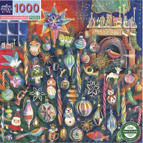 Eeboo Puslespil 1000 brk - Holiday Ornaments