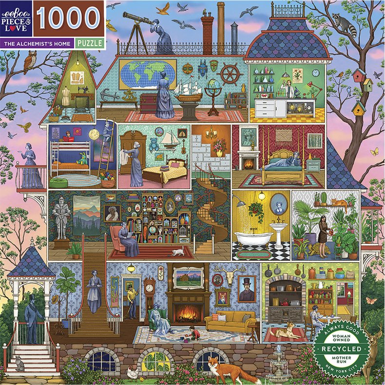 Eeboo Puslespil 1000 brk - The Alchemist's Home