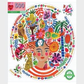 Eeboo Rundt Puslespil 500 brk - Positivitet
