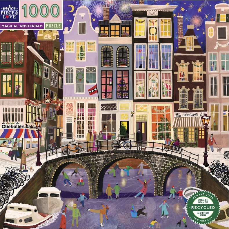 Eeboo Puslespil 1000 brk - Magical Amsterdam