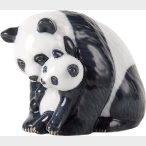 Panda med Unge Figur, 13 cm