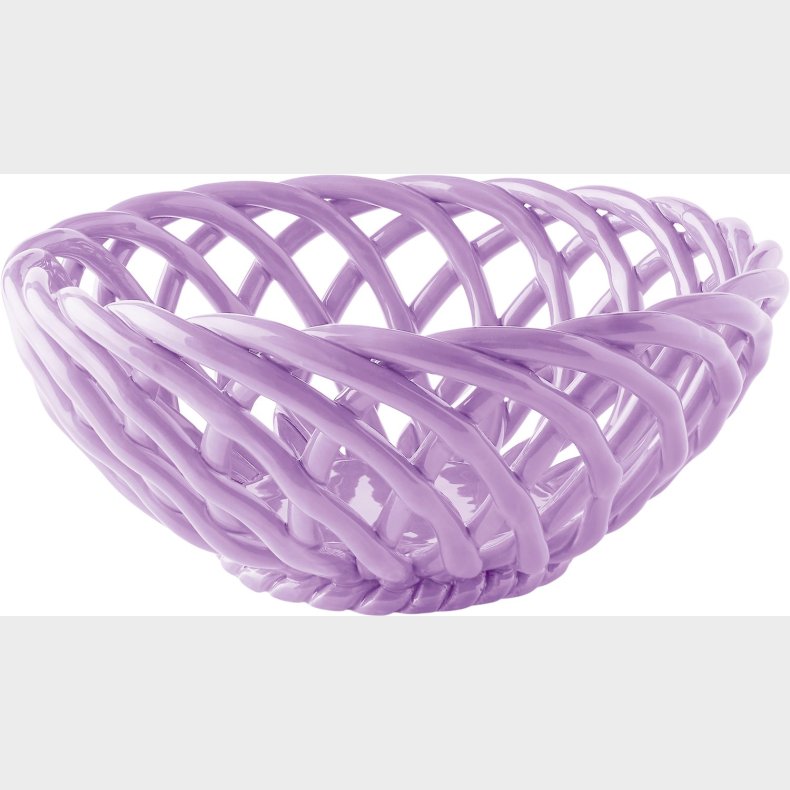 Ceramic Basket Sicilia Large Lilac