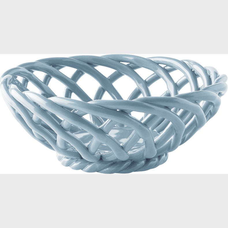 Ceramic Basket Sicilia Small Light Blue