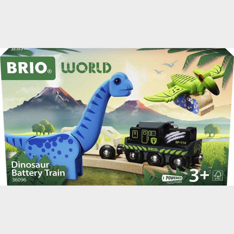 Brio Dino Batteri Tog