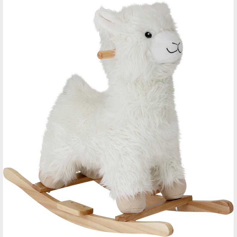 Kinto Gyngehest, Lama, Hvid, Polyester